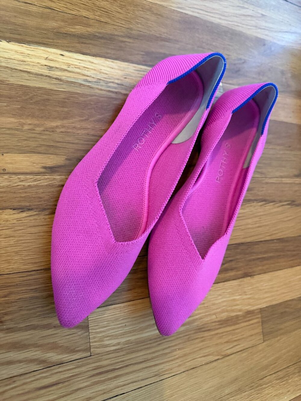 Rothy's The Point Hot Pink Sz. 8.5